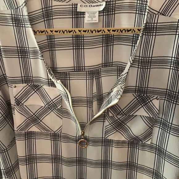 C.D Daniels Ladies Blouse Top 2X woman’s Shirt - Picture 6 of 9